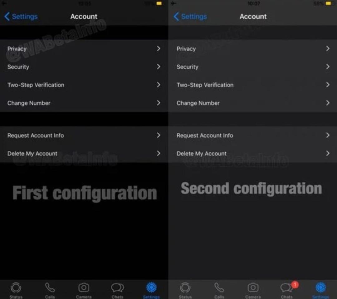 حالت تاریک واتساپ iOS