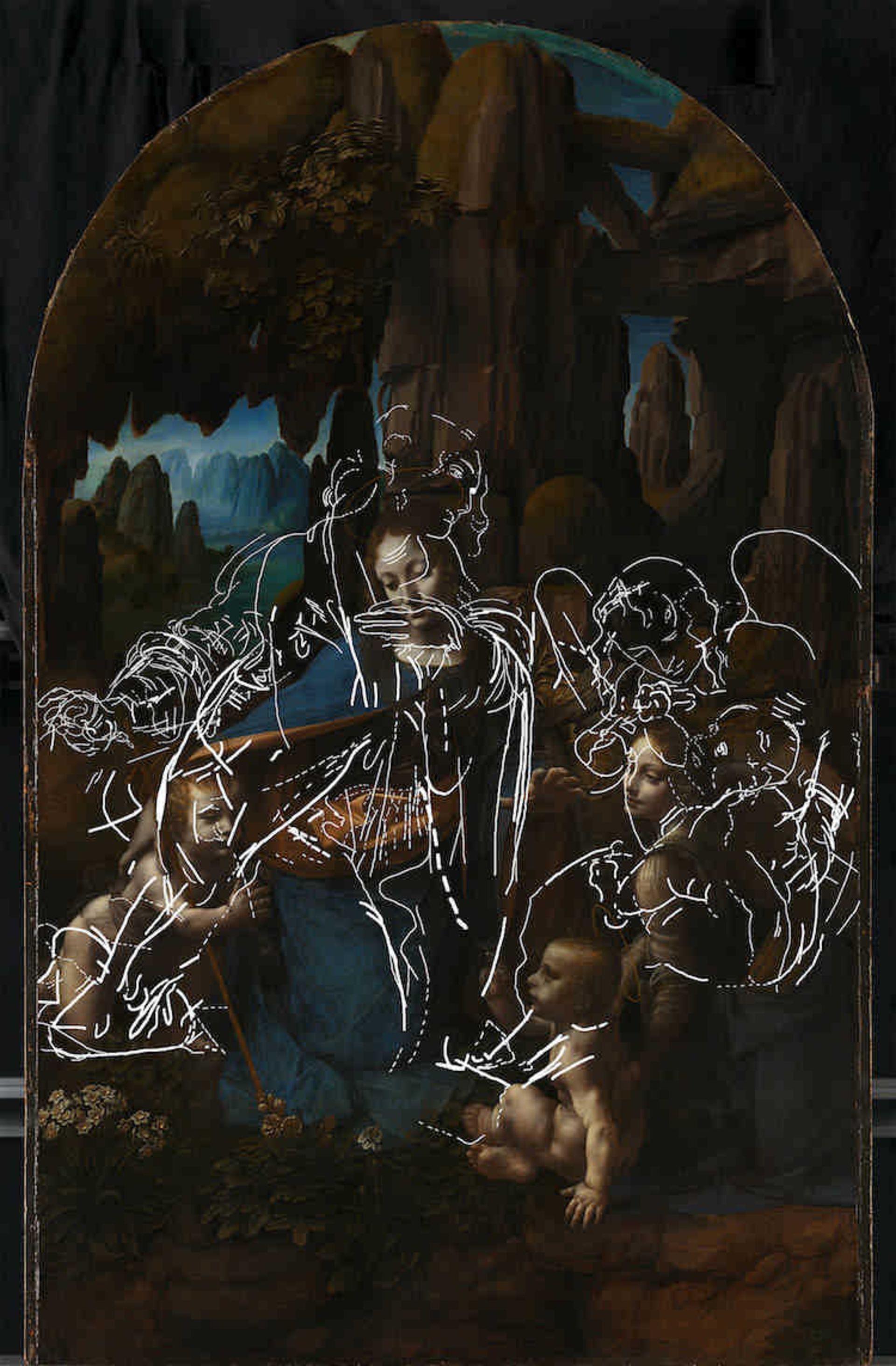 کشف نسخه‌ای دیگر از تابلوی بانوی صخره‌های داوینچی