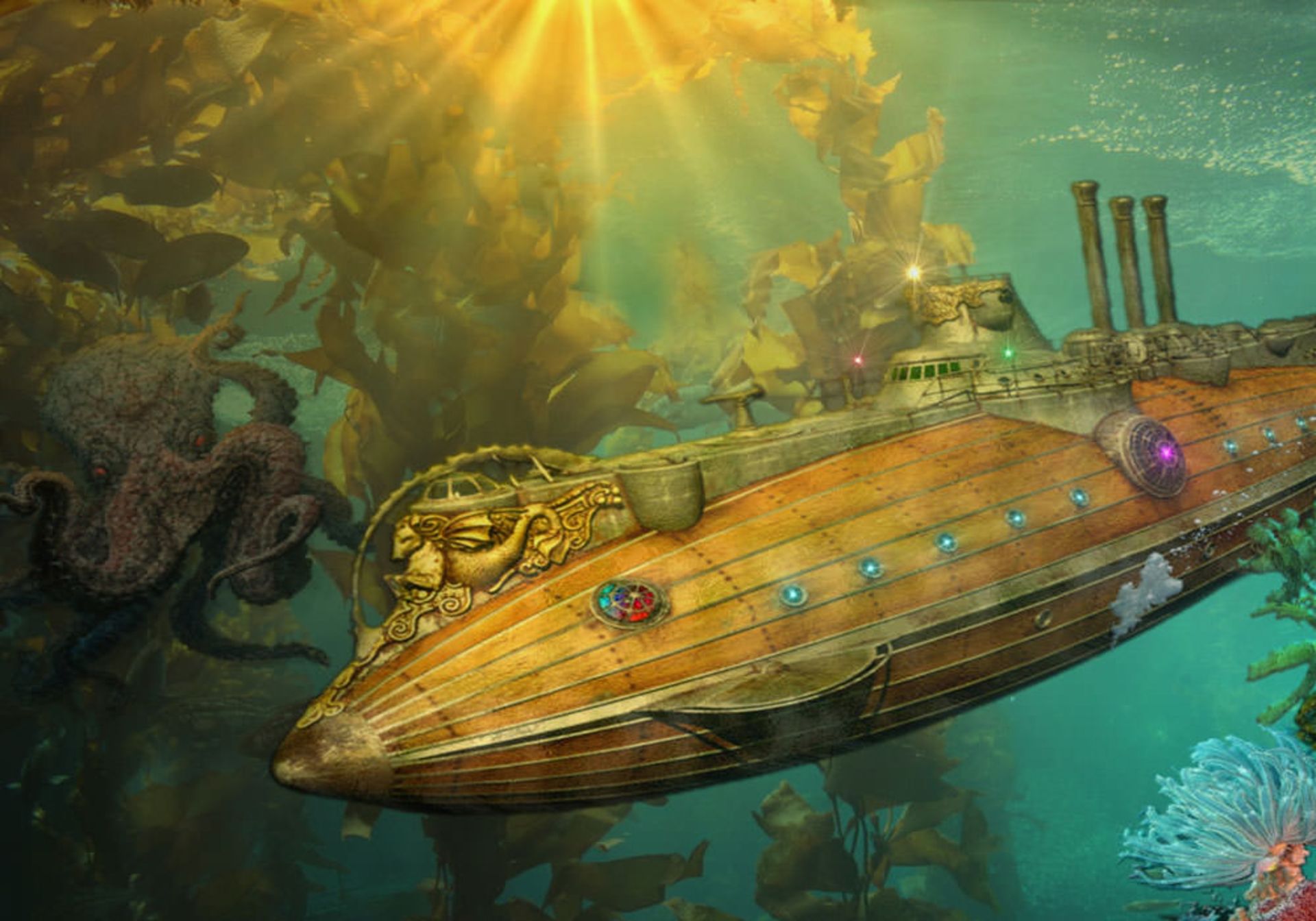 زیر دریایی ناتیلوس در رمان بیست هزار فرسنگ زیر دریا شباهت زیادی به نمونه های امروزی دارد