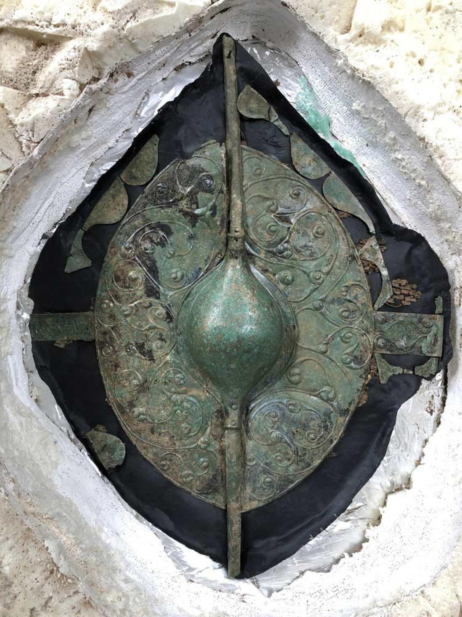 رونمایی از سپر یک جنگجوی سلت