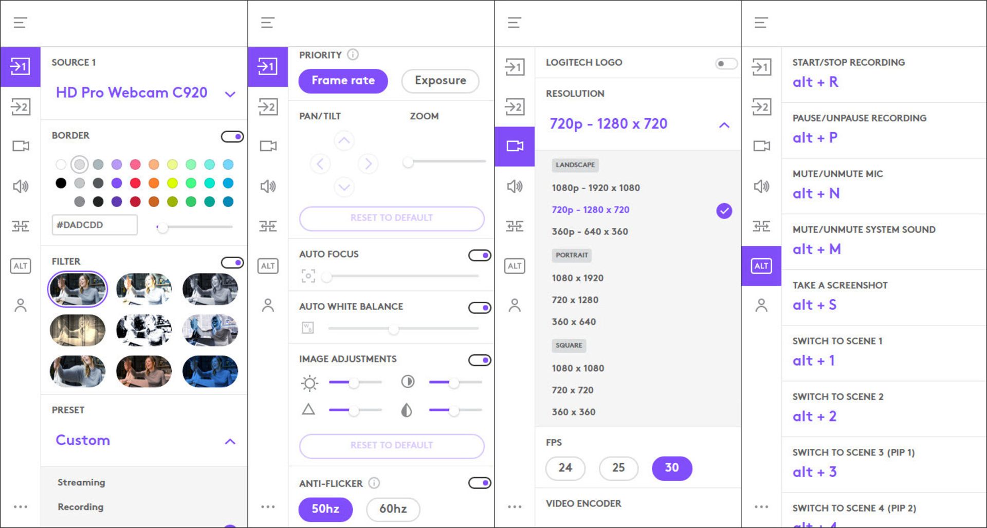 رابط کاربری لاجیتک کپچر