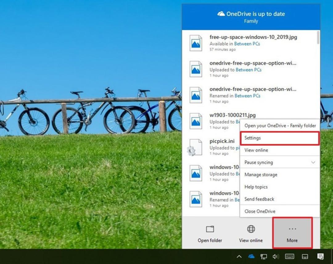 فعال‌کردن ویژگی OneDrive Files On-Demand