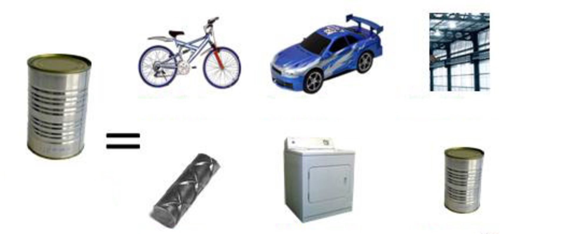 محصولات نهایی بازیافت فلز