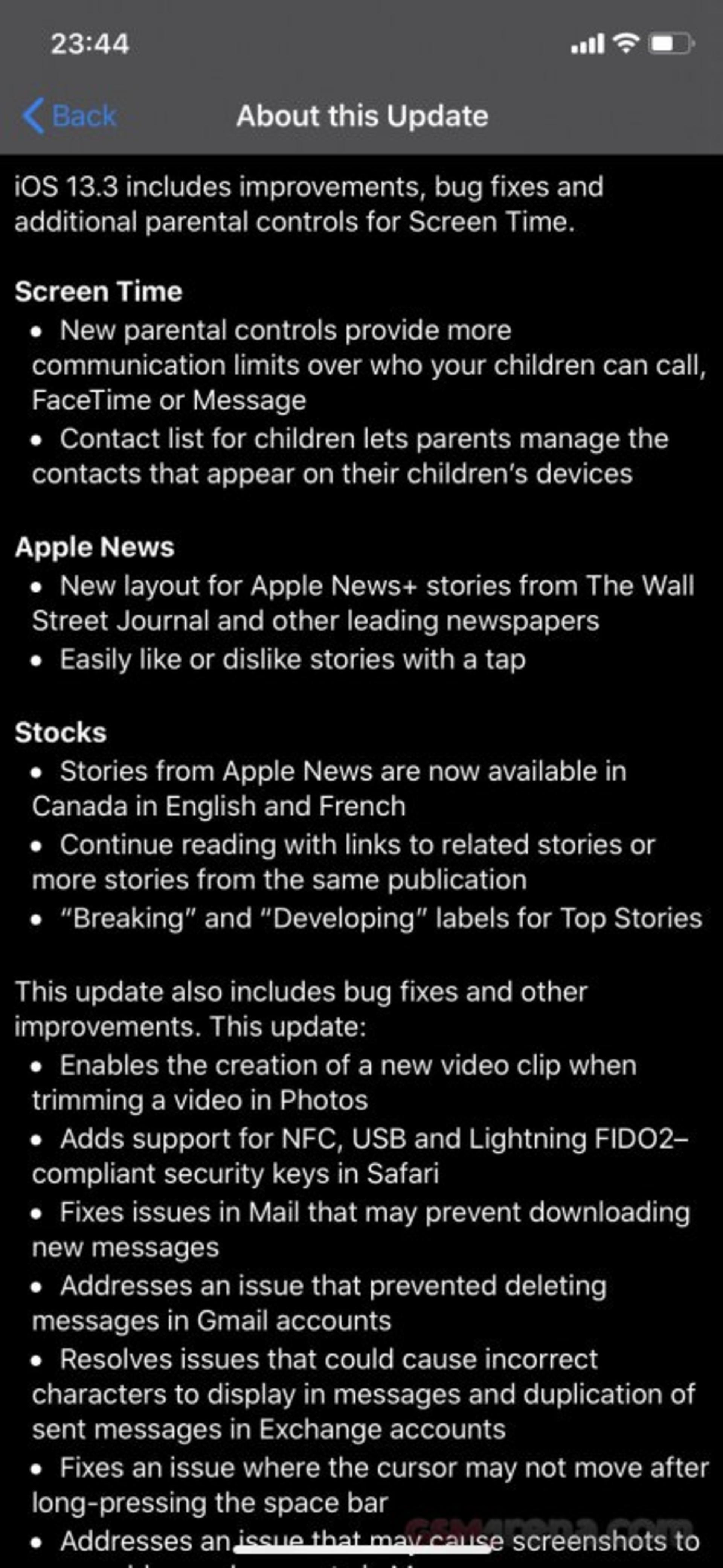 ios و ipados 13.3
