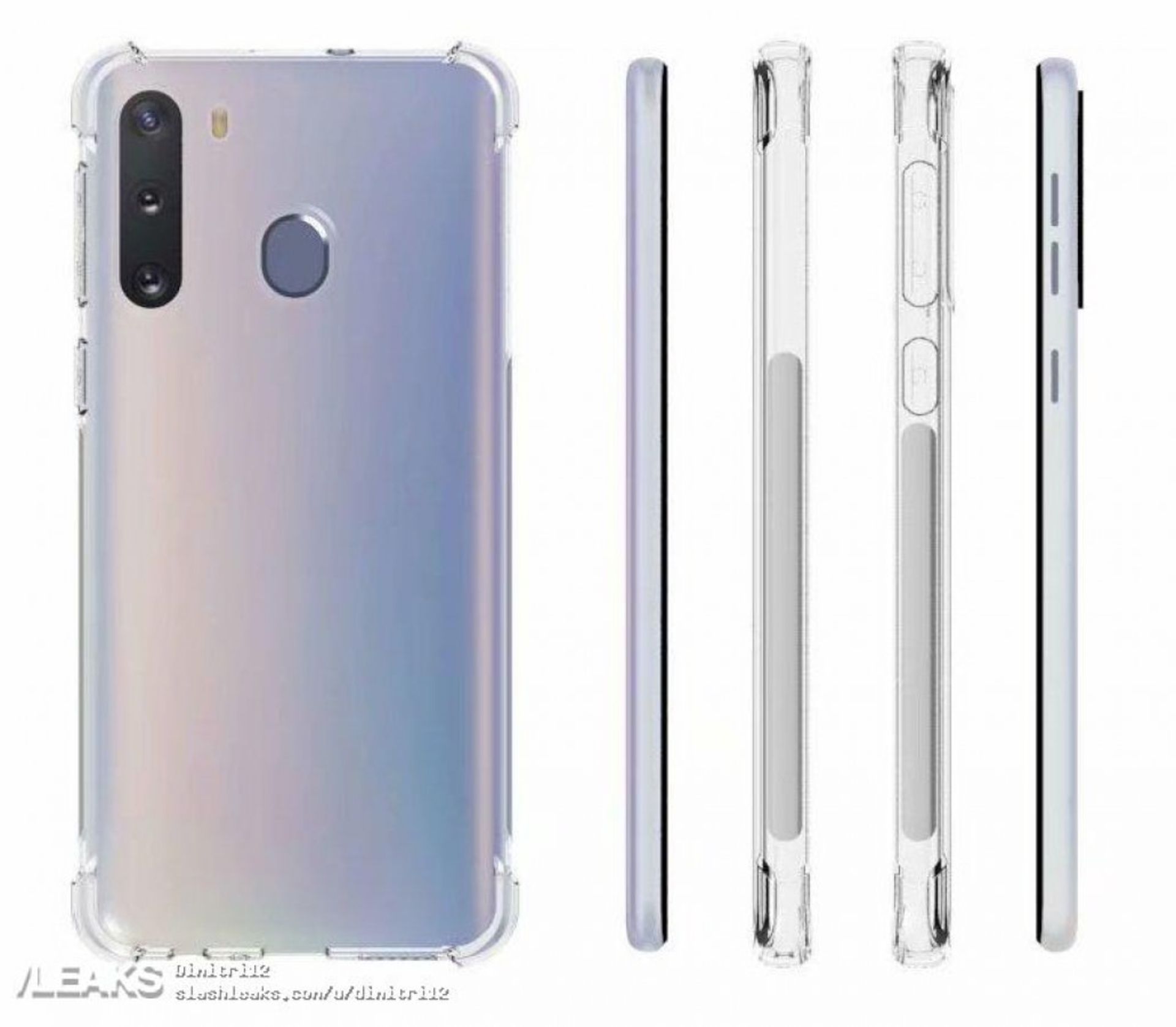 رندرهای گلکسی A21