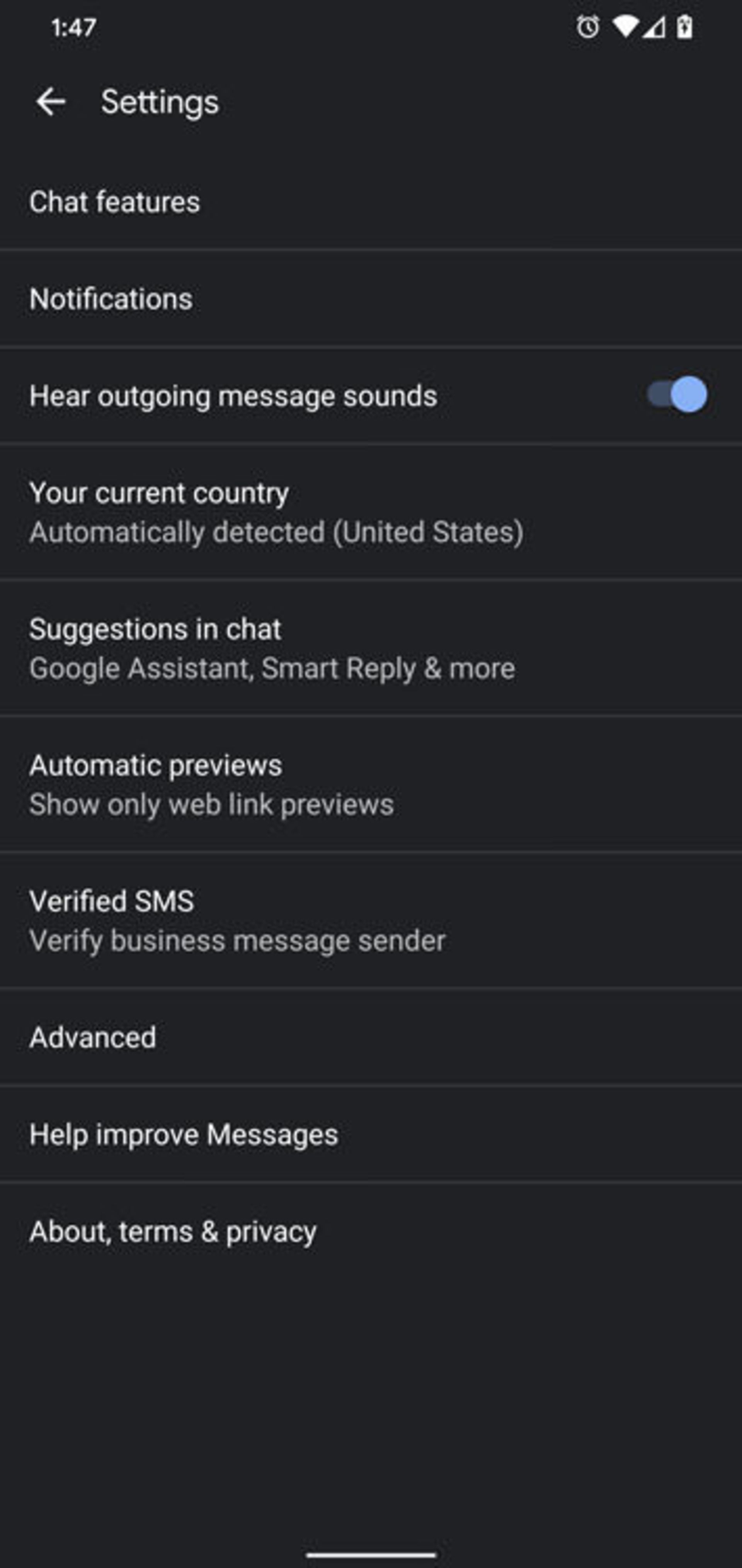 قابلیت پیامک تائید شده گوگل messages