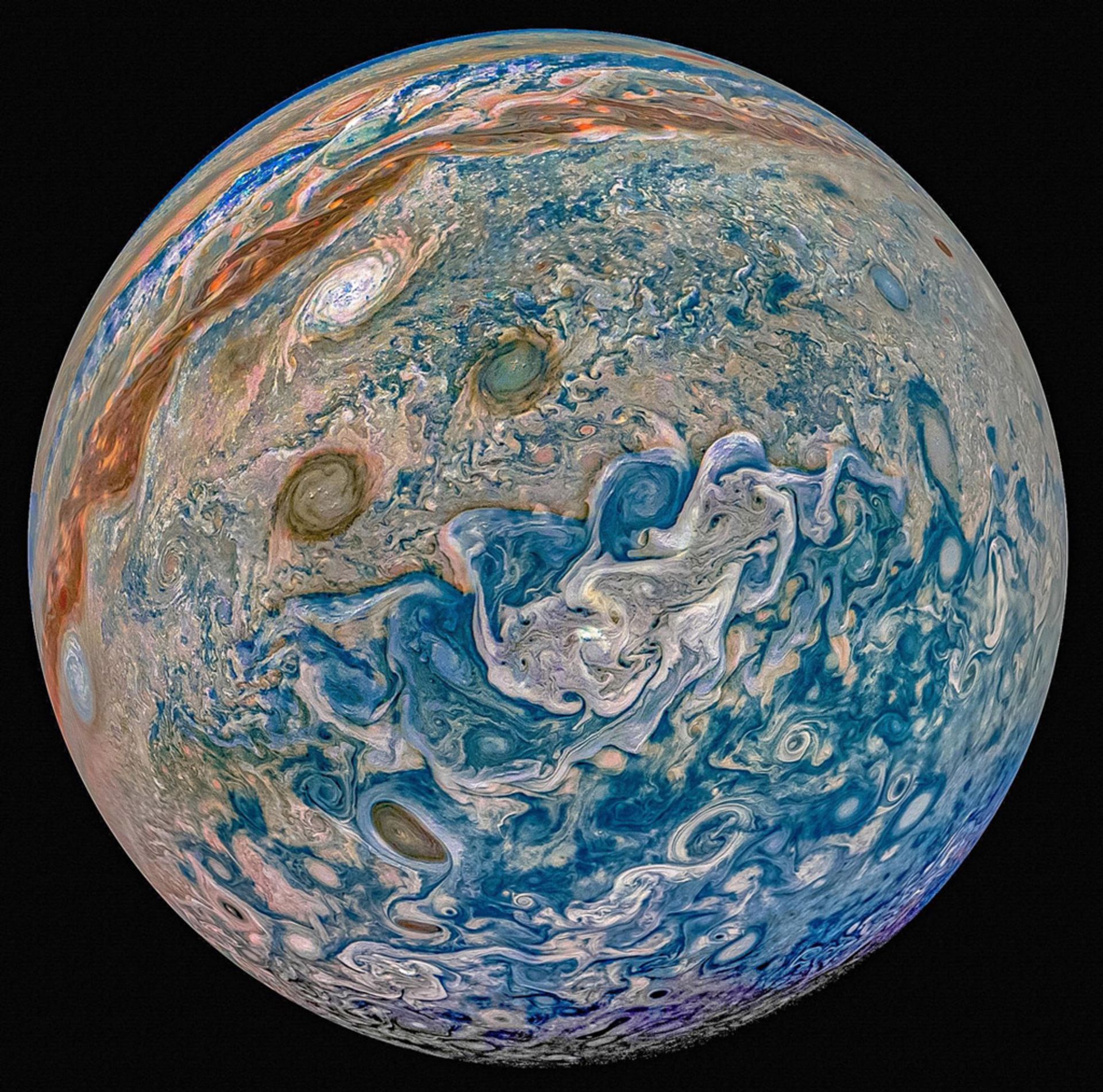 مارپیچ‌های توهم‌زای مشتری