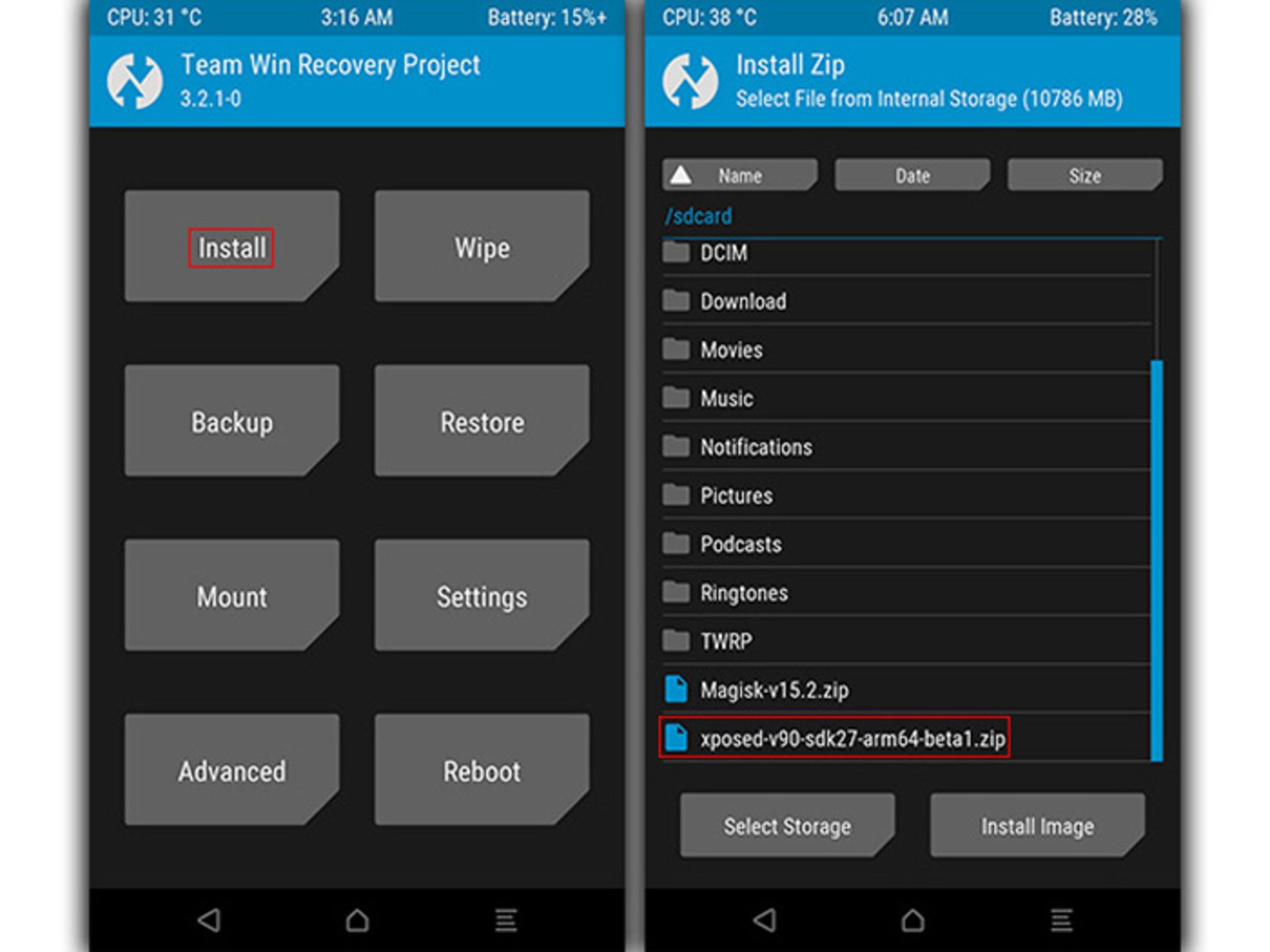 TWRP Xposed