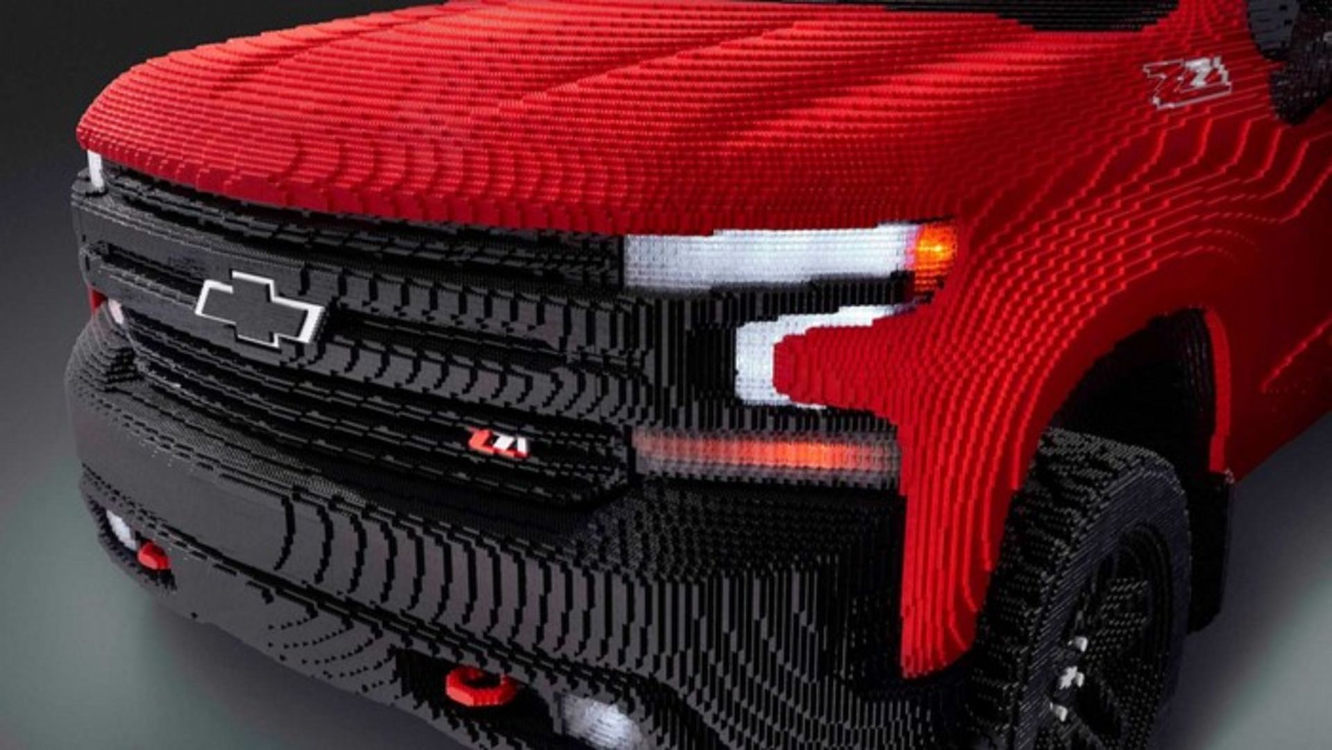 Chevy Silverado Full-Size Lego Model 