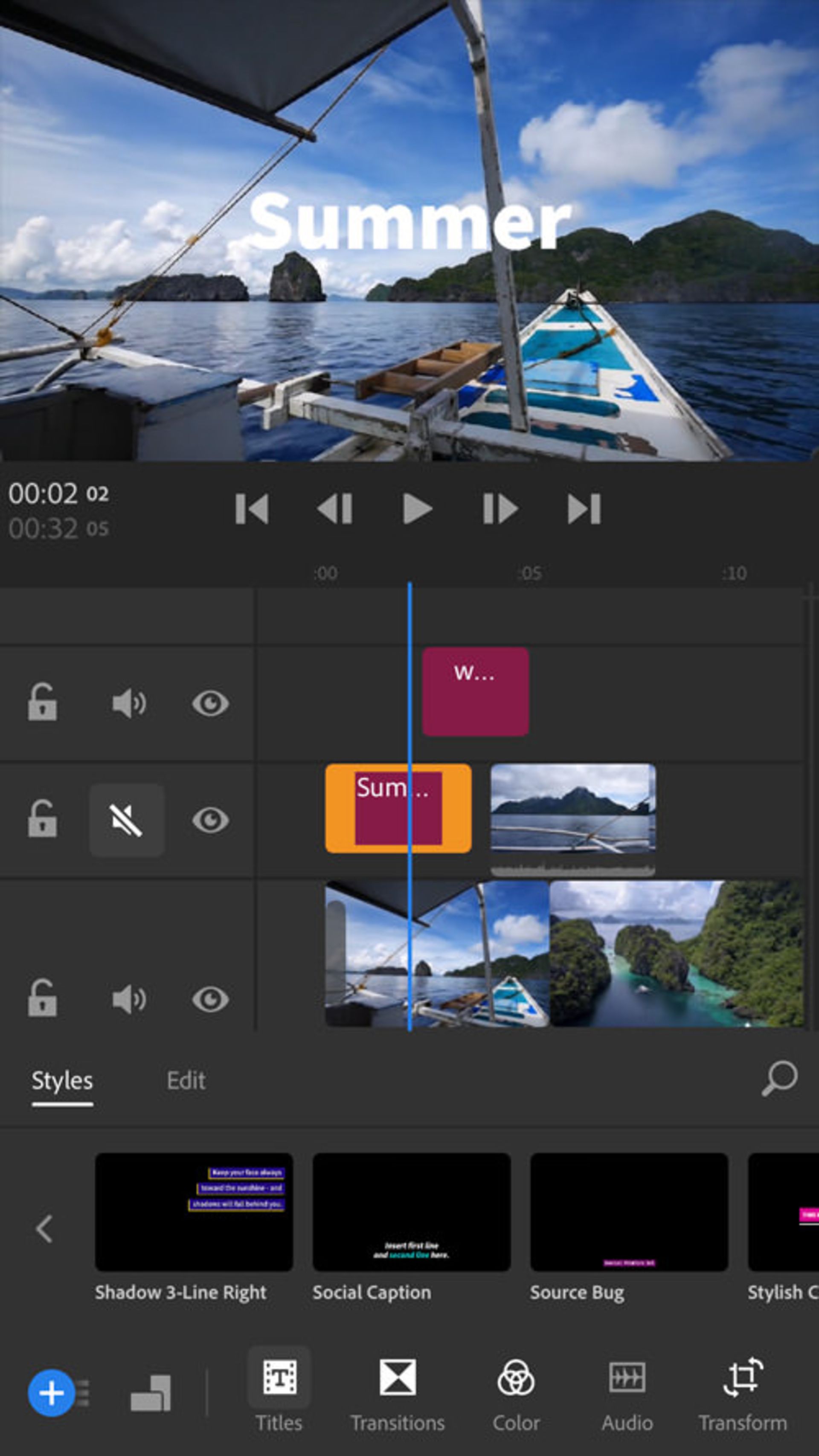 ادوبی پریمیر راش Adobe Premiere Rush CC