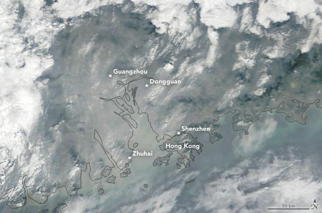 Air pollution over the Greater Bay Area