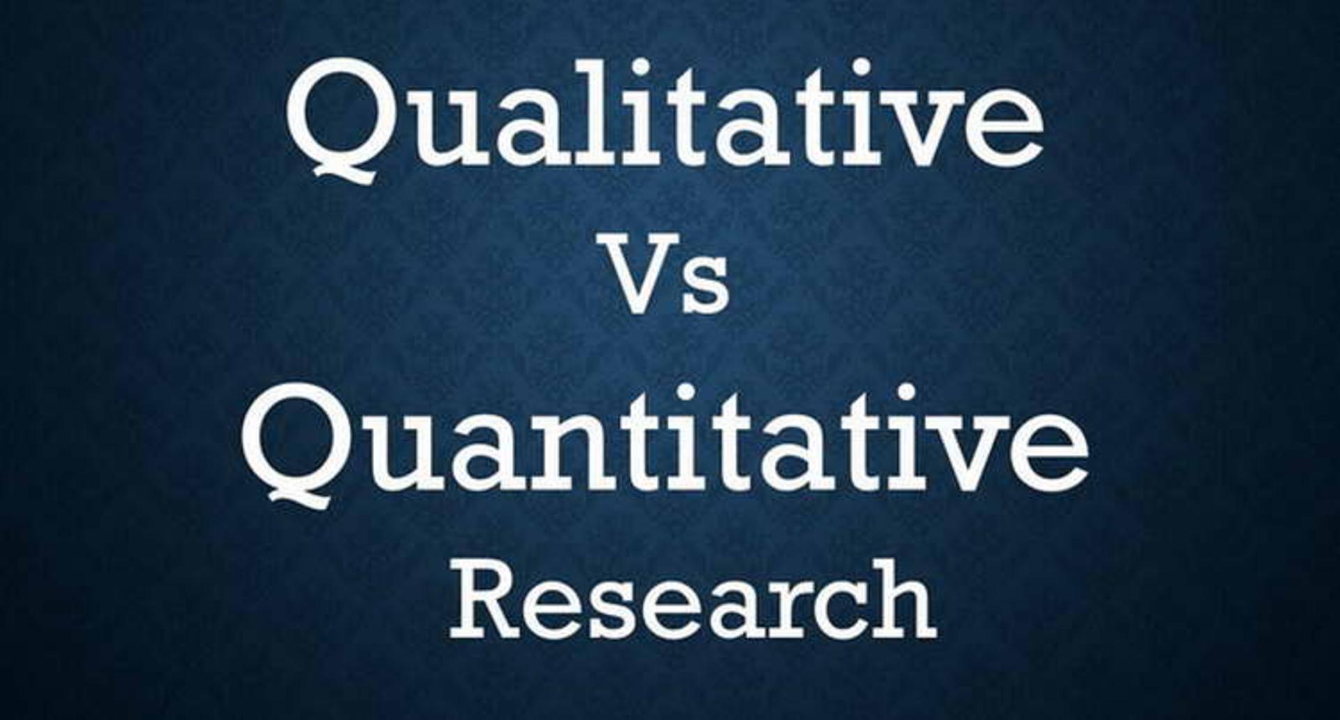 Quantitative vs Qualitative