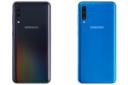 پشت دو نسخه آبی و مشکی گوشی گلکسی A50 سامسونگ /  Samsung Galaxy A50
