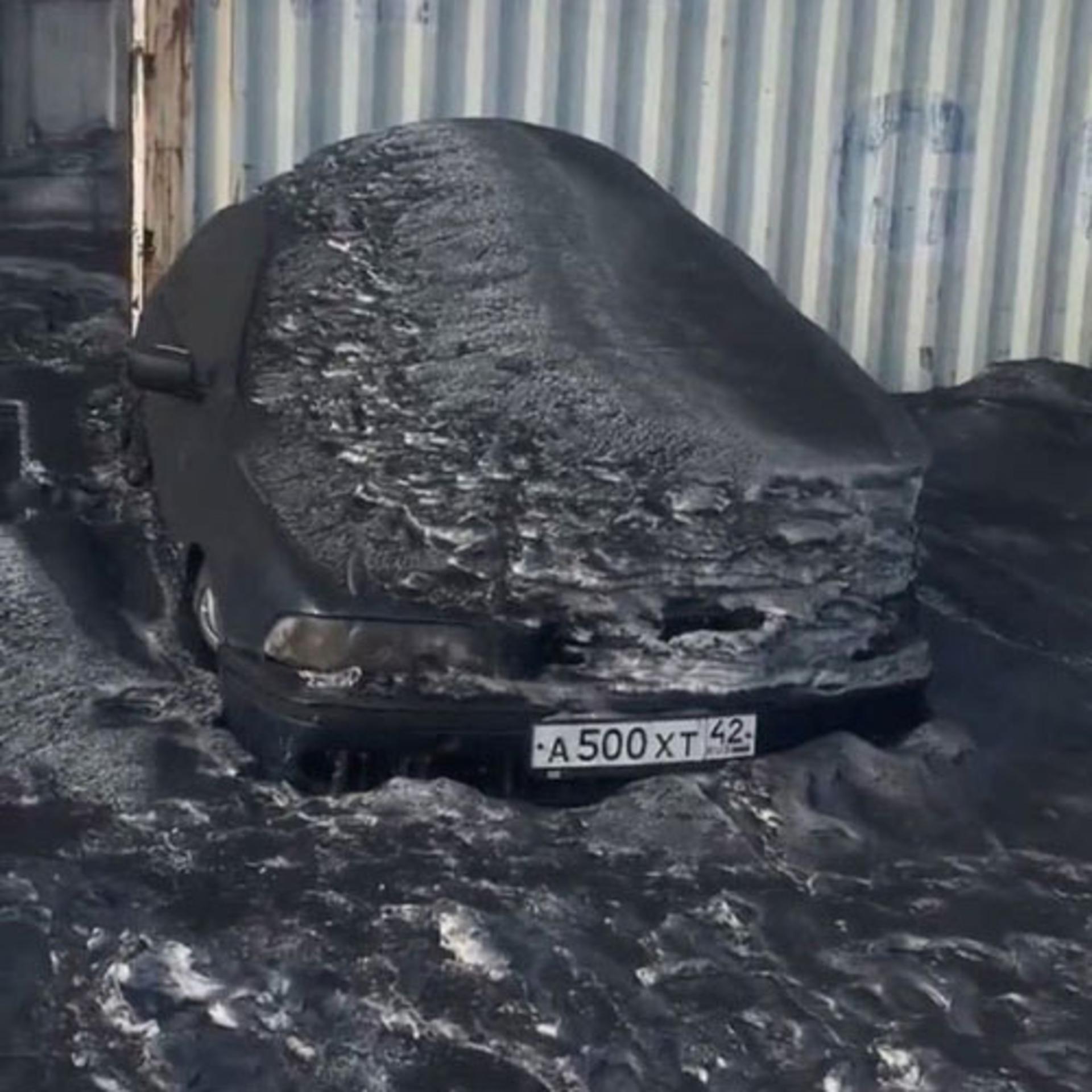 برف سیاه سیبری / black snow siberia