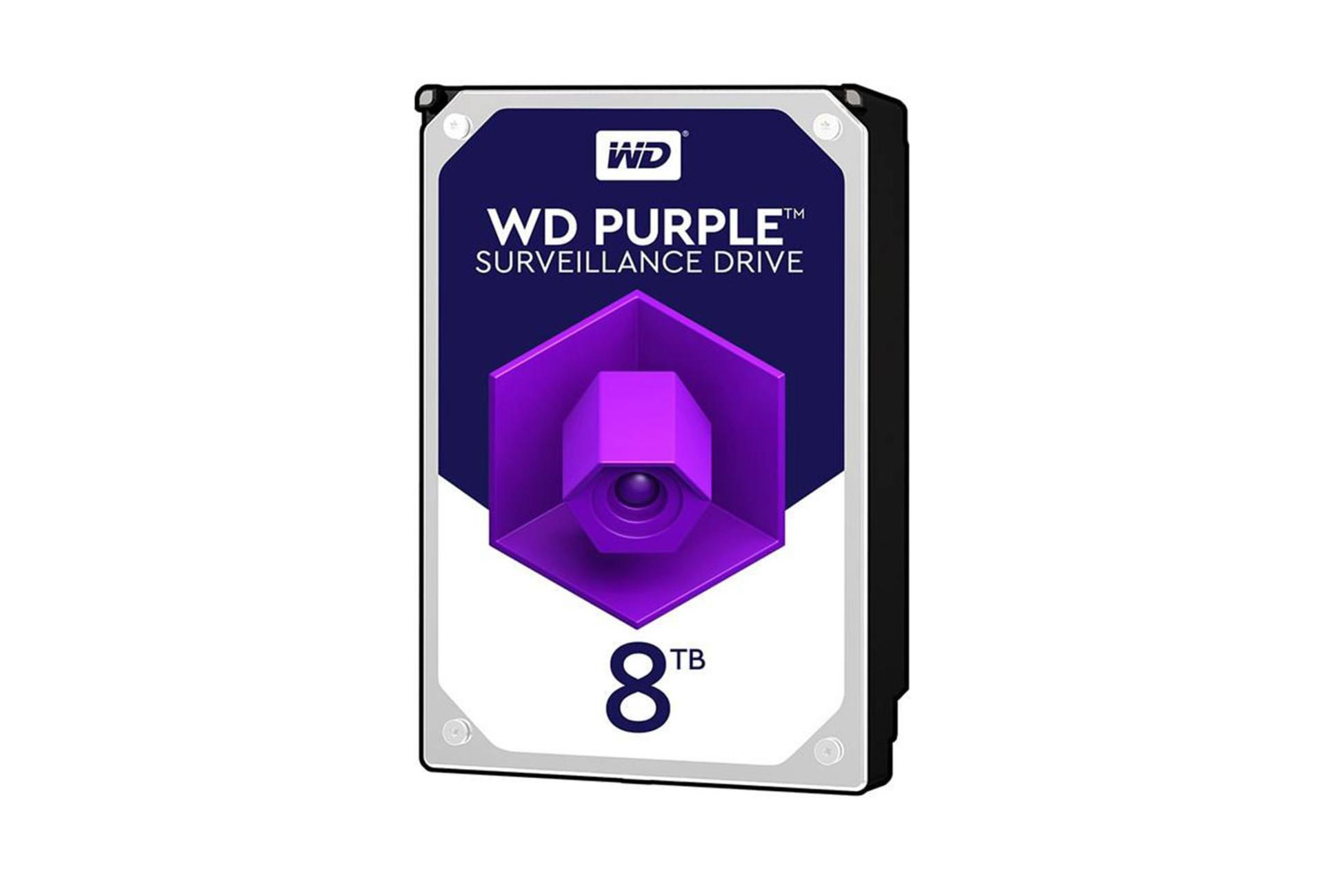 هارد دیسک وسترن دیجیتال Purple WD80PUZX ظرفیت 8 ترابایت