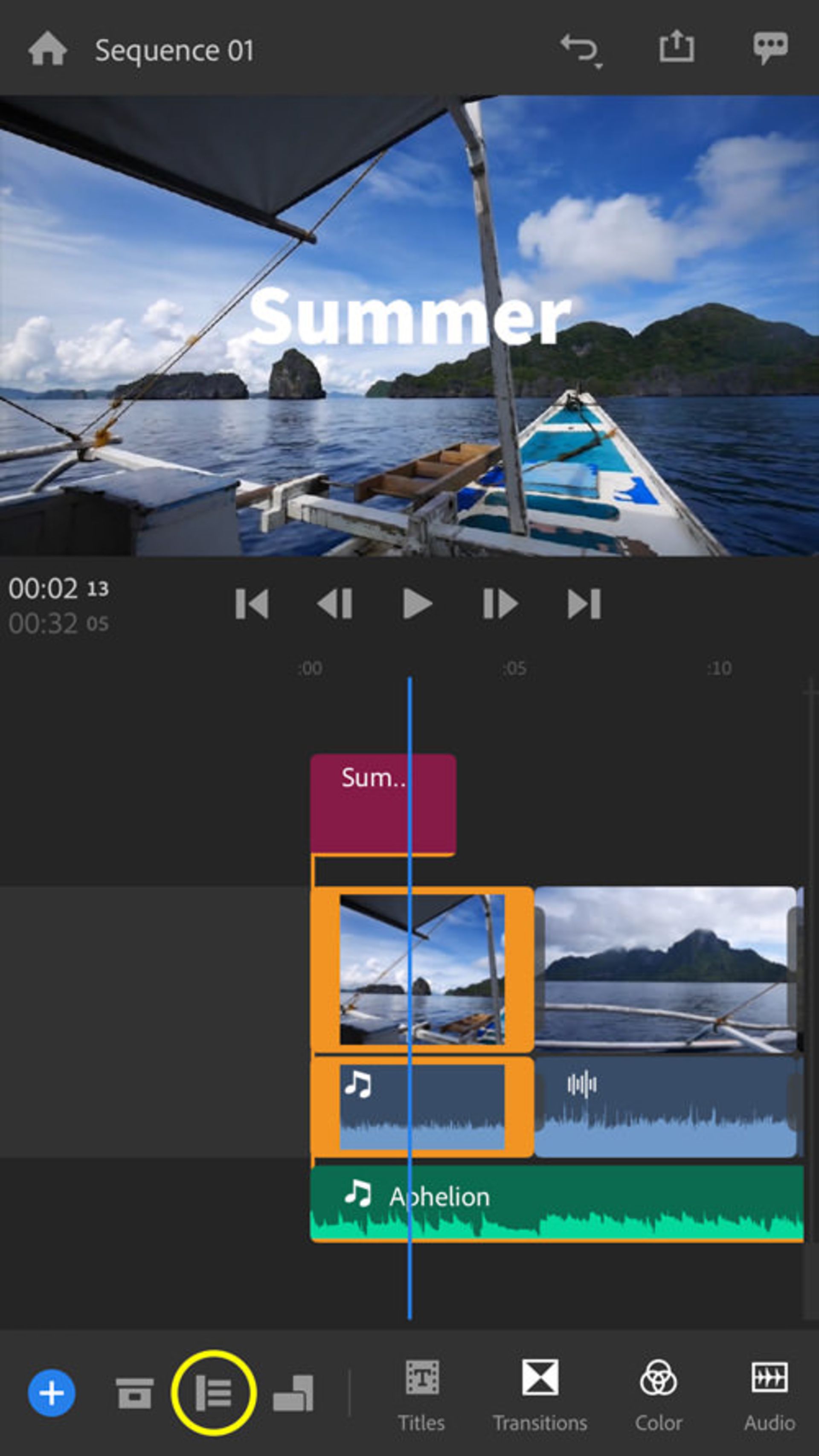 ادوبی پریمیر راش Adobe Premiere Rush CC