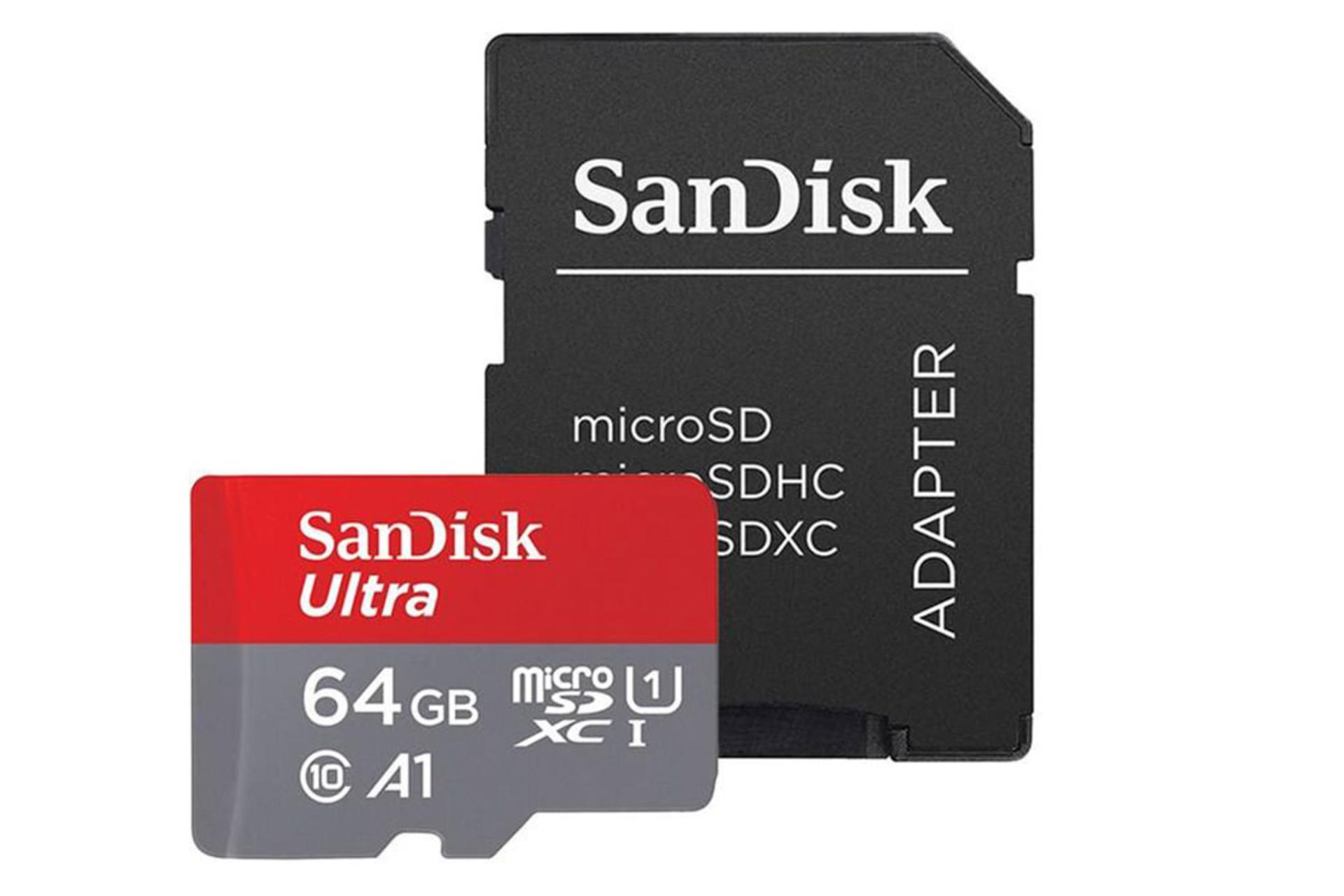مرجع متخصصين ايران SanDisk Ultra A1 microsSDXC Class 10 UHS-I U1 64GB