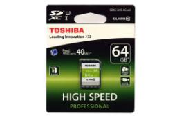 Toshiba High Speed Professional SDXC Class 10 UHS-I U1 64GB
