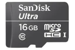 SanDisk Ultra microSDHC Class 10 UHS-I U1 16GB