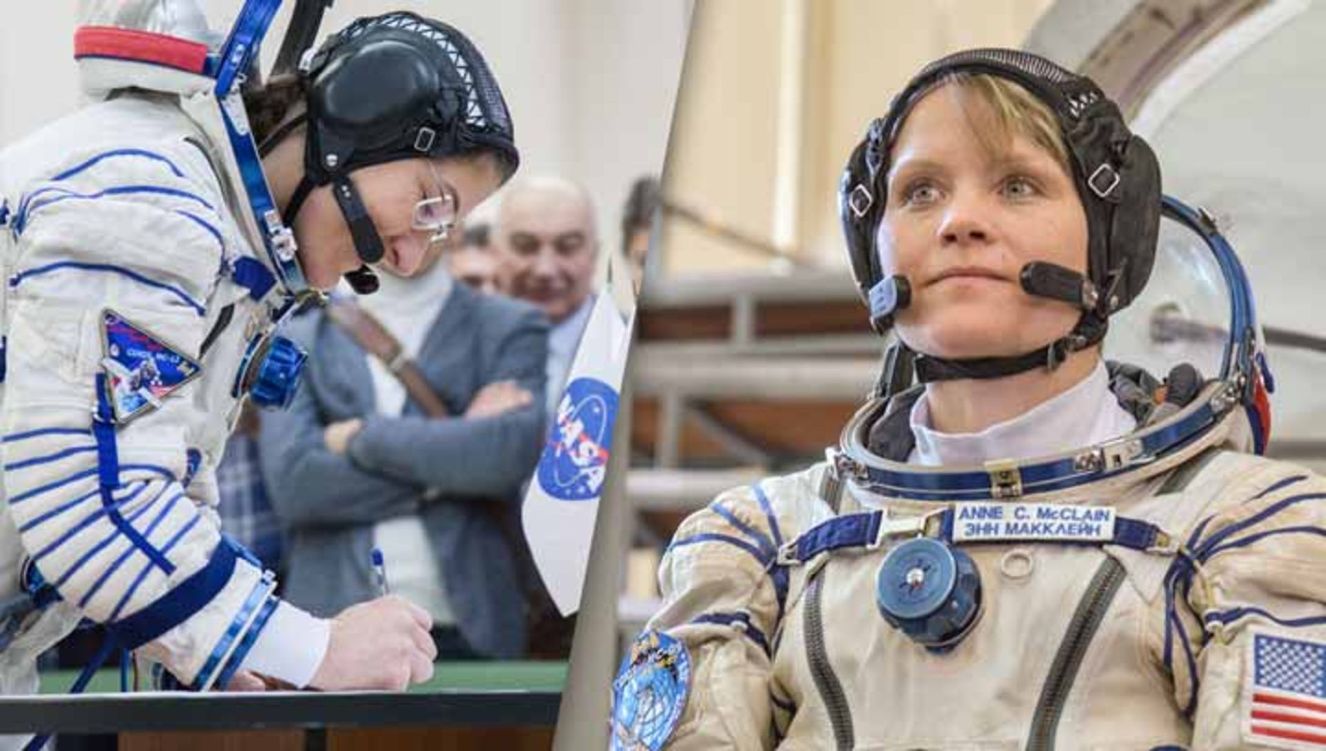 آن مک‌کلاین (سمت راست) و کریستینا کخ (سمت چپ) 