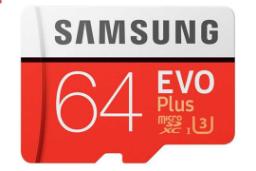 Samsung Evo Plus microSDXC Class 10 UHS-I U3 64GB