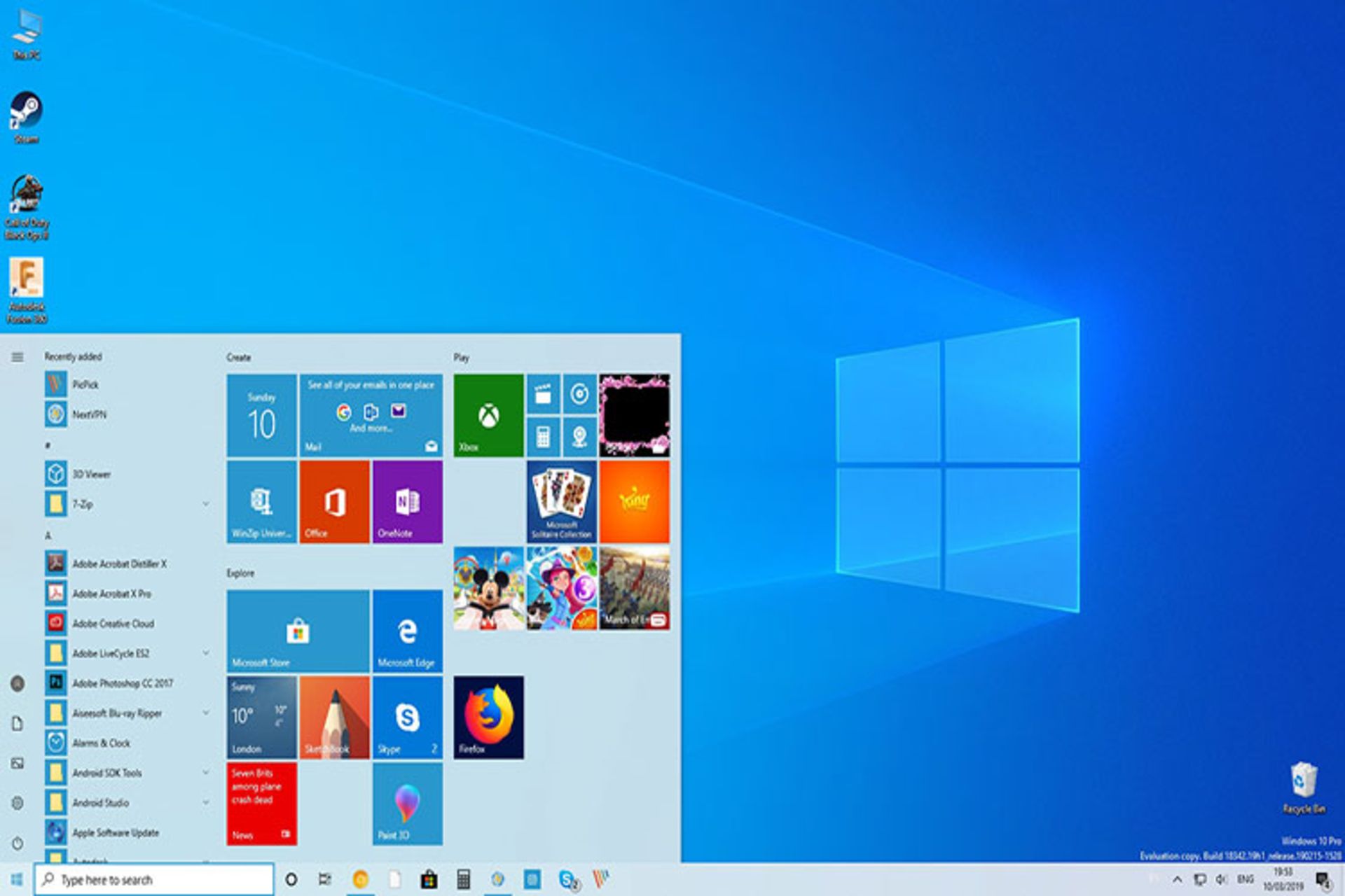 Windows 10 19H1 Update