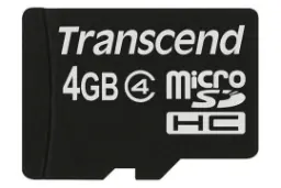 Transcend microSDHC Class 4 4GB