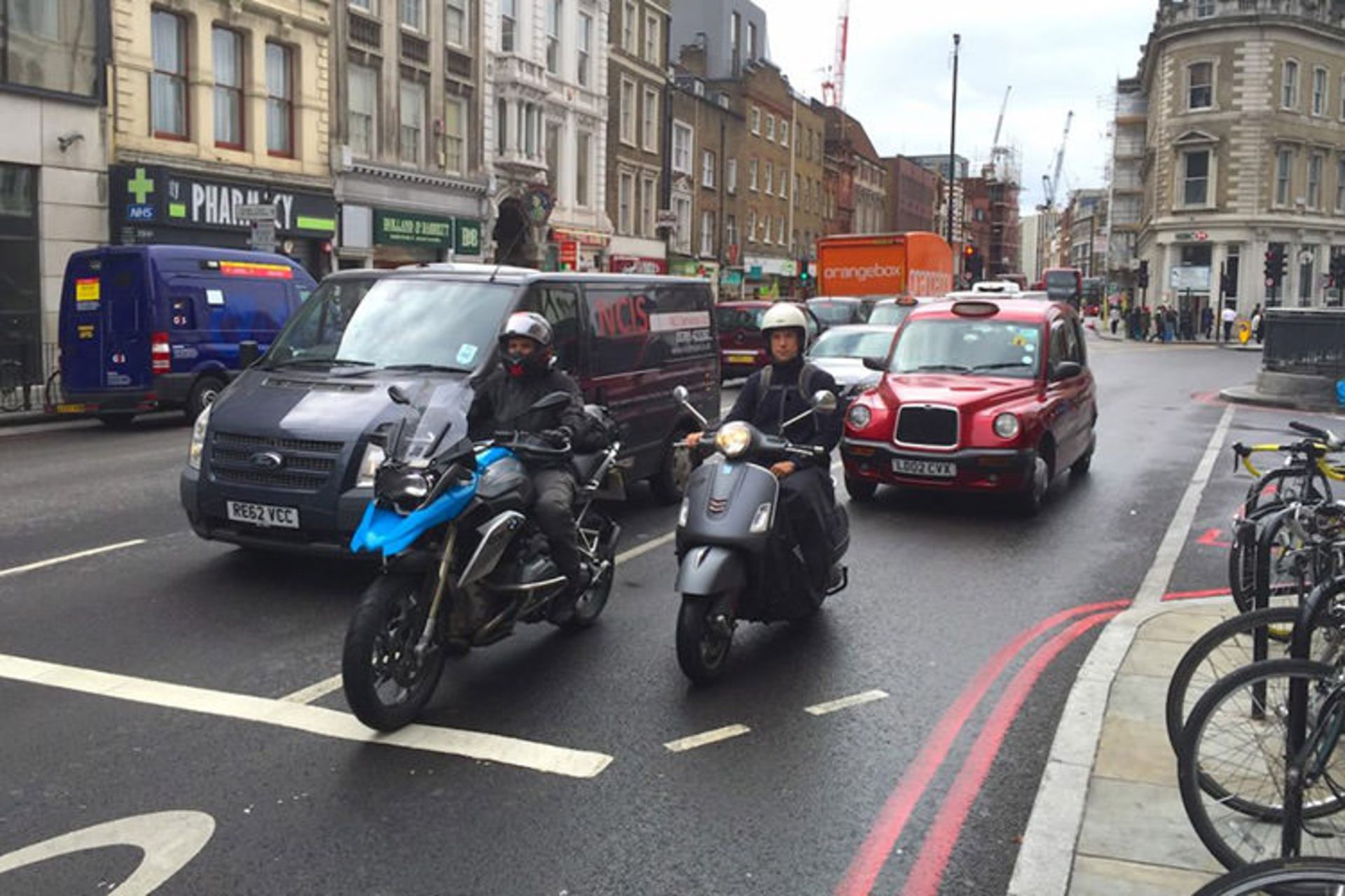 ترافیک نیویورک موتورسیکلت