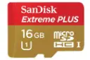 SanDisk Extreme Plus microSDHC Class 10 UHS-I U1 16GB