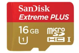 SanDisk Extreme Plus microSDHC Class 10 UHS-I U1 16GB