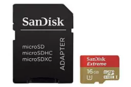 SanDisk Extreme SDHC Class 10 UHS-I U3 16GB