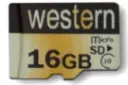 Western microSDHC Class 10 UHS-I U1 16GB