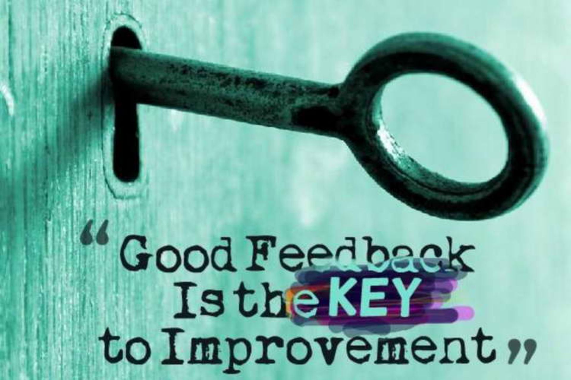 Feedback is essential