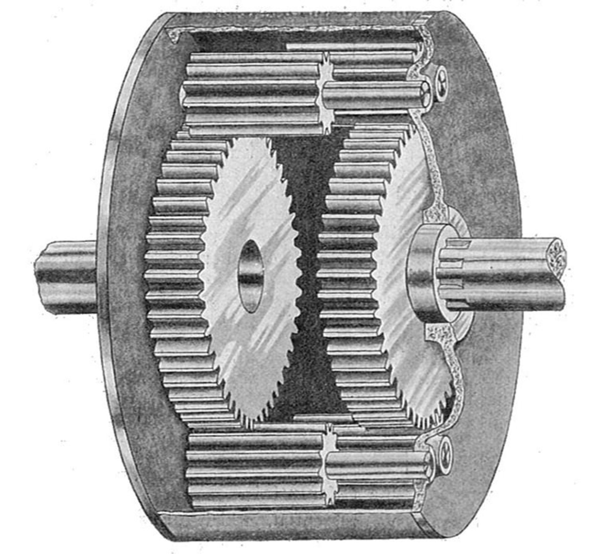 spur gear differential / دیفرانسیل دنده مستقیم