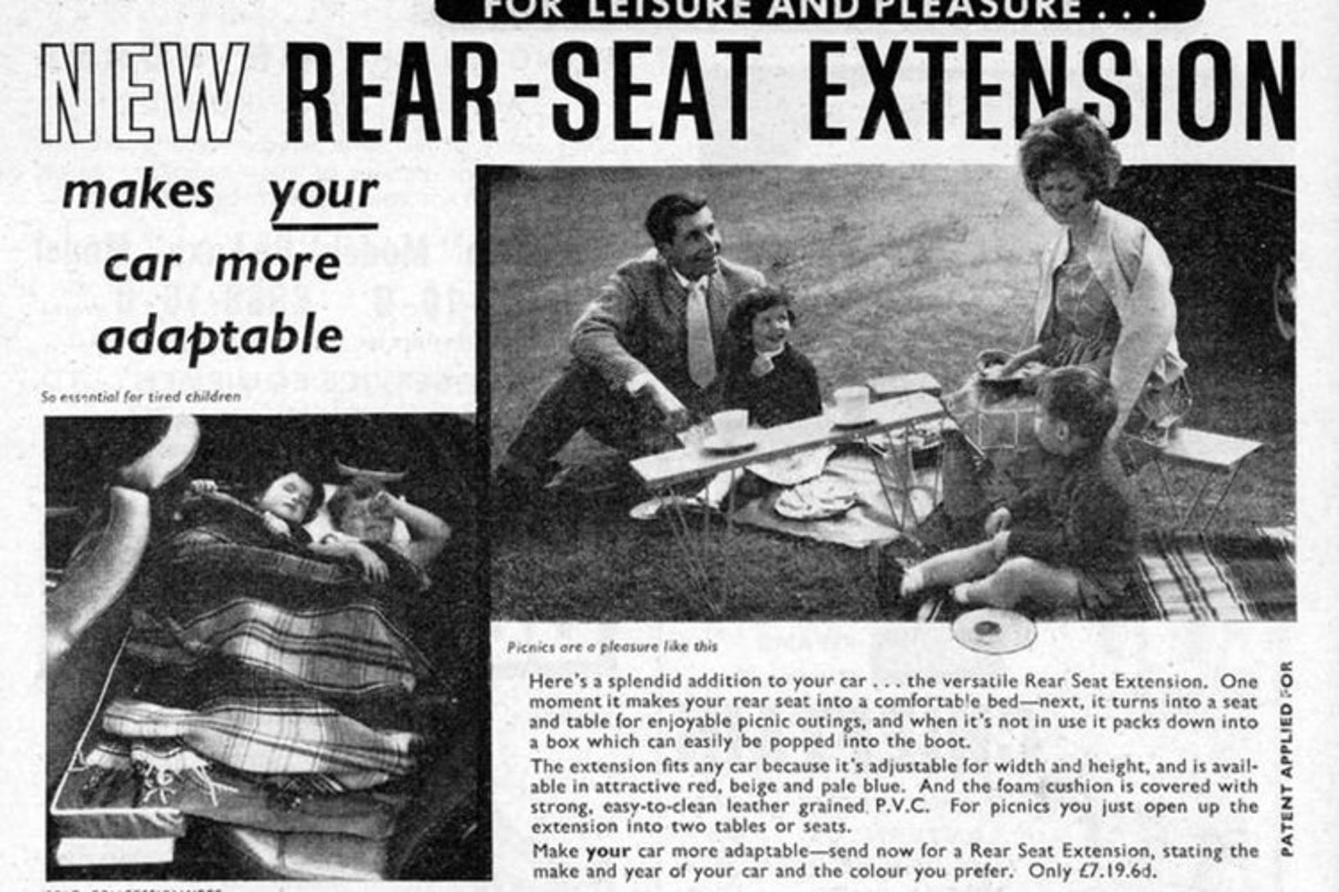 Rear seat extension