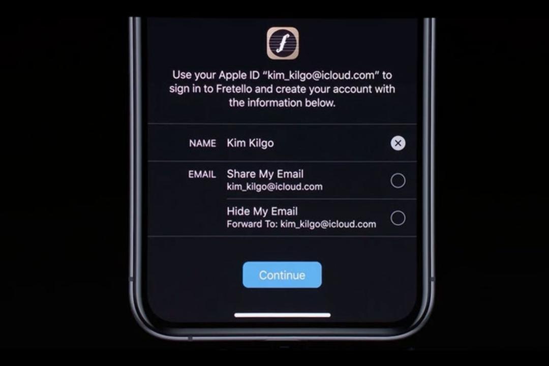 Sign in with apple