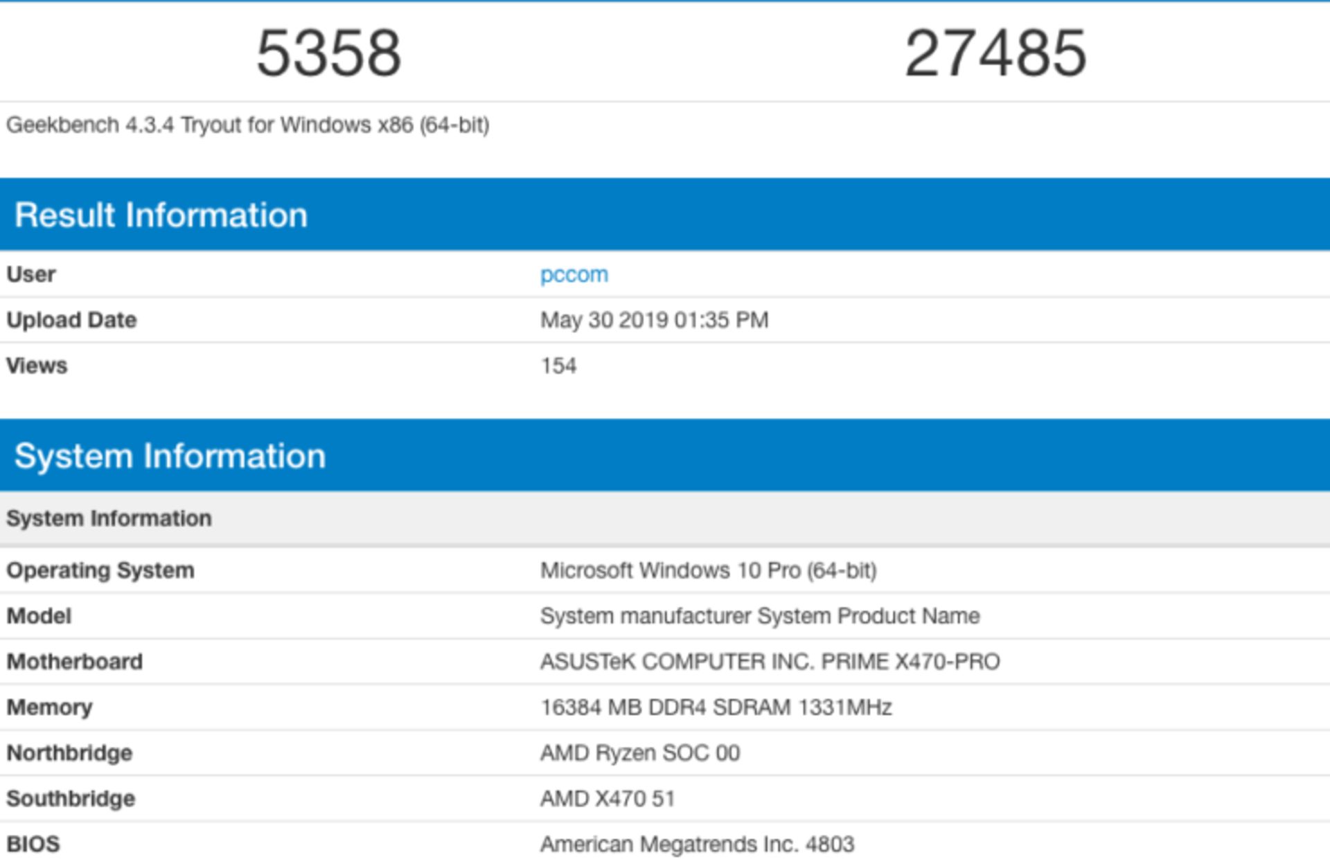 ryzen 5 3600 Bench