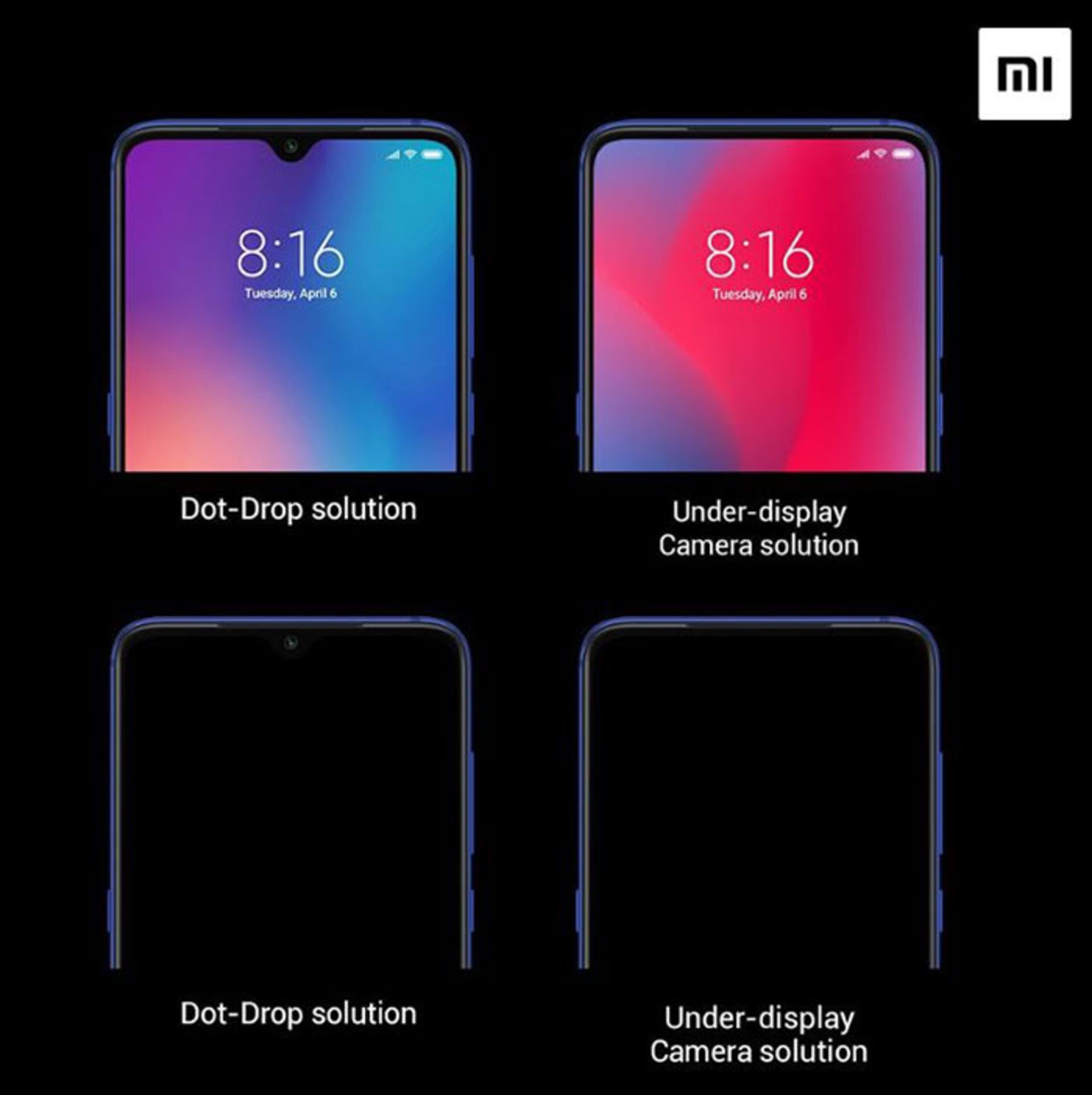 دوربین زیر نمایشگر شیائومی