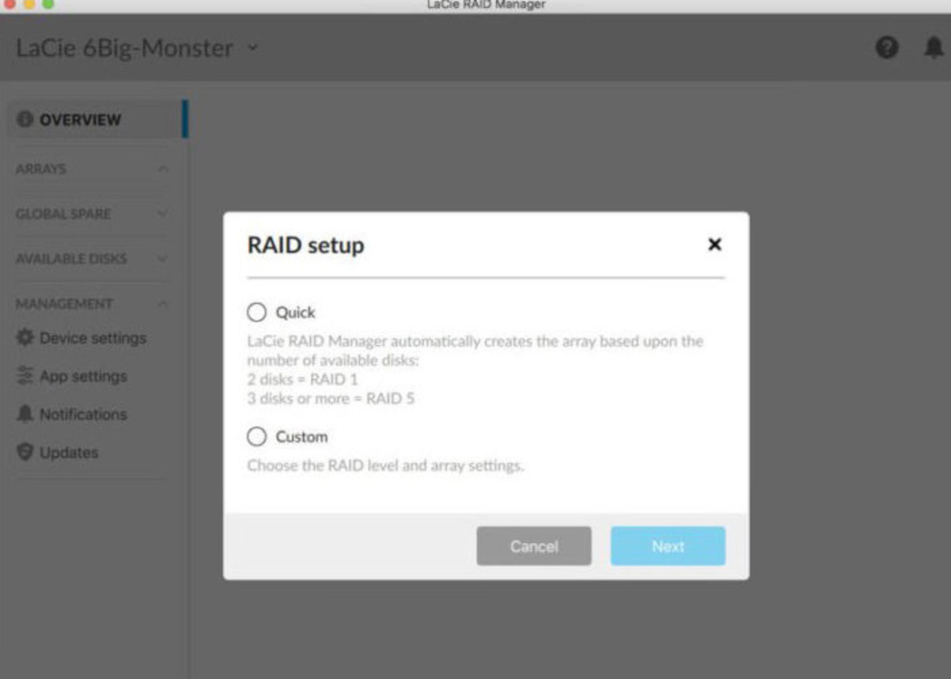 تنظیمات RAID