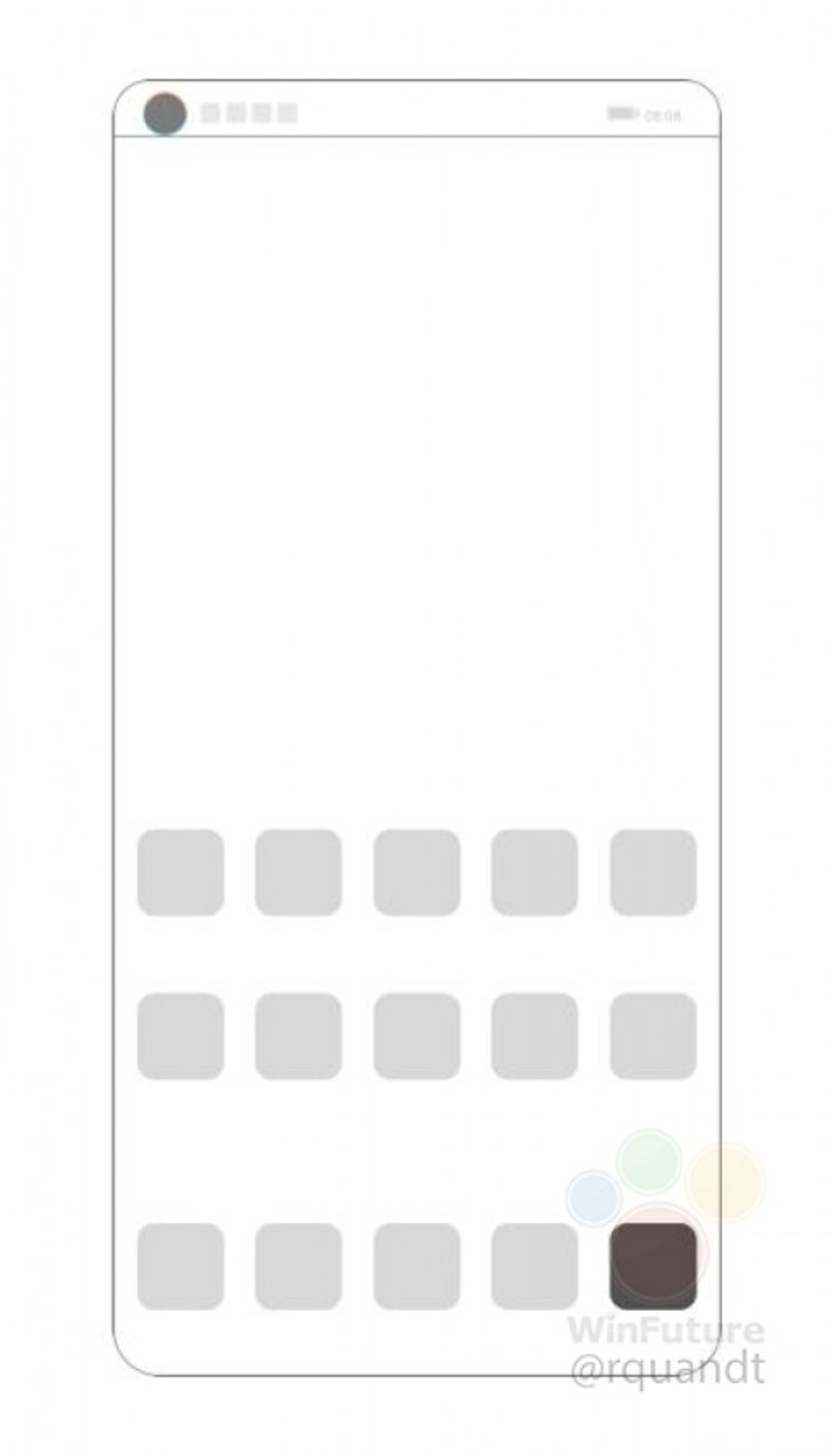Huawei patent under-display camera