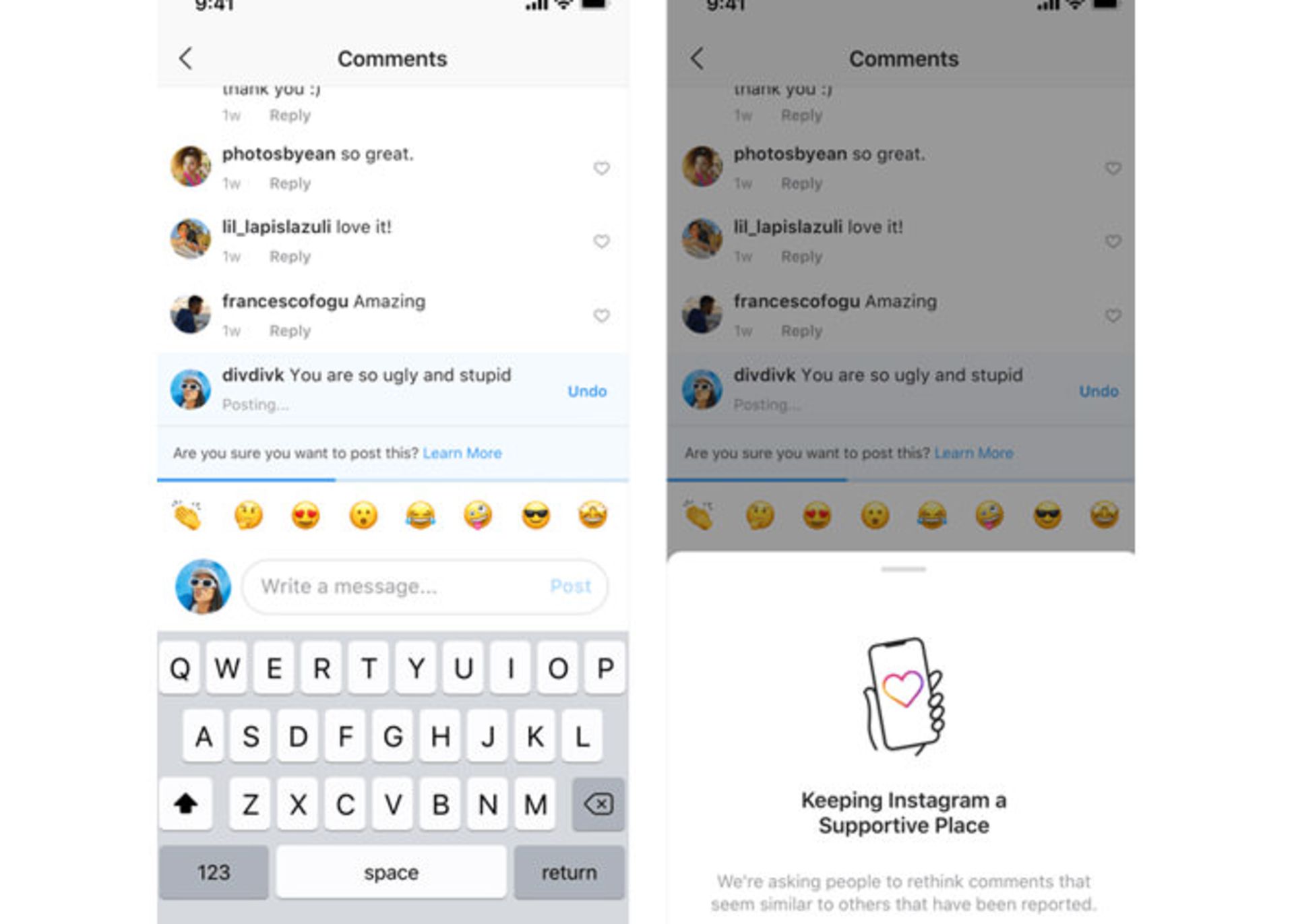 کامنت اهانت آمیز