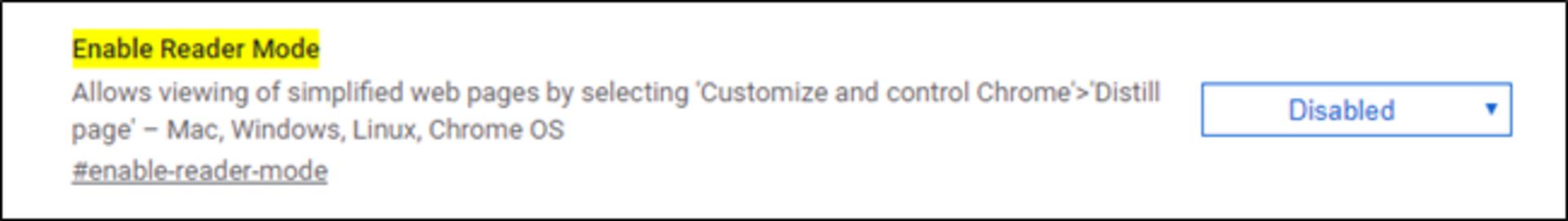 حالت مطالعه گوگل کروم