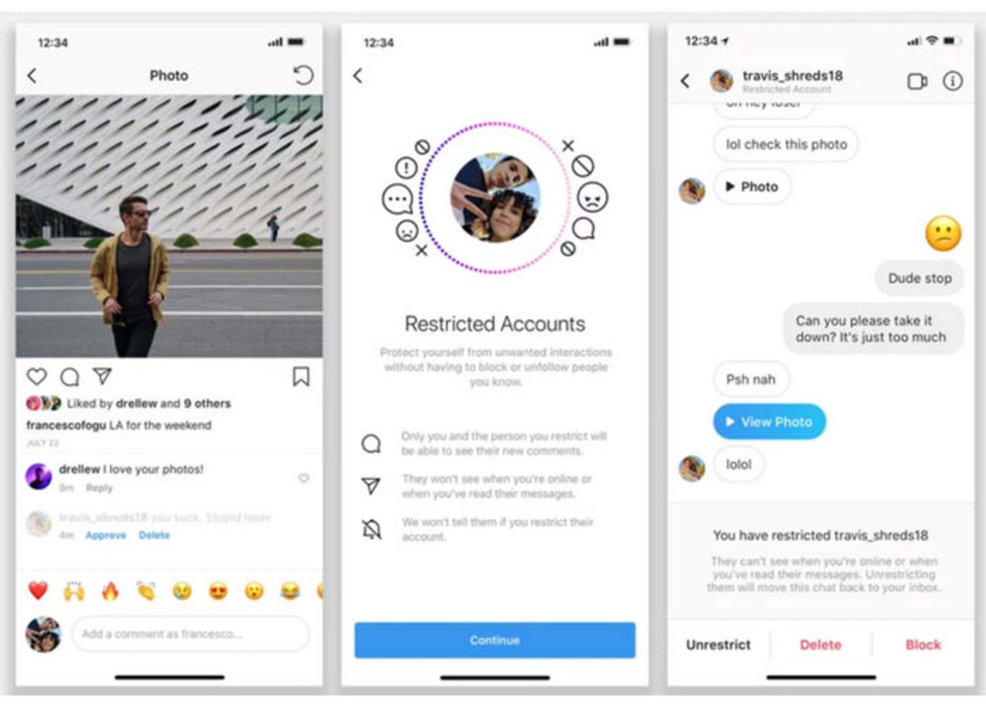 قابلیت restrict
