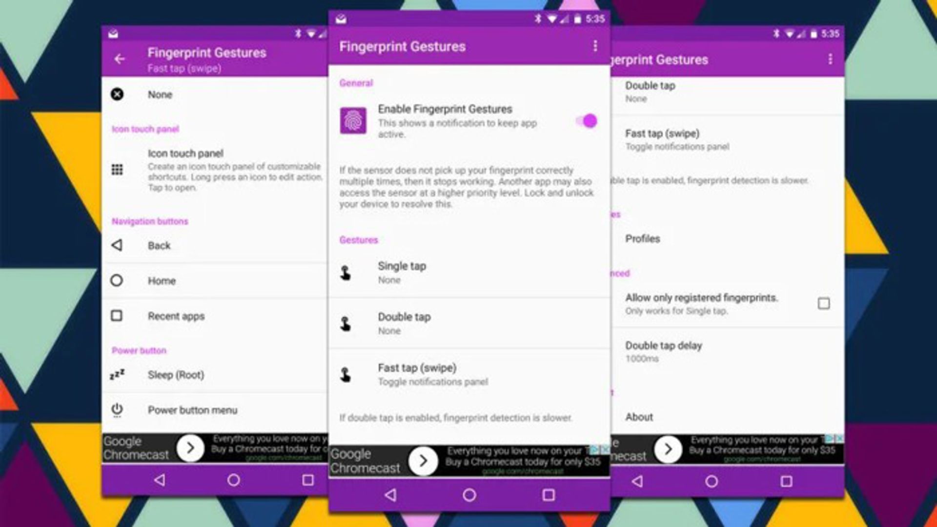 ژست حرکتی با اثر انگشت