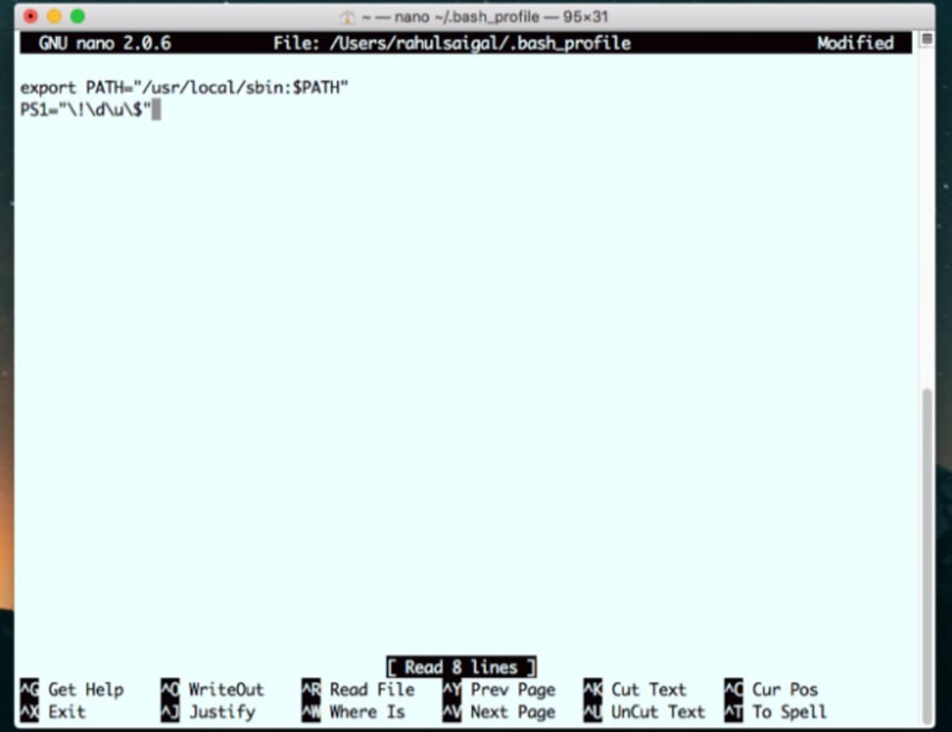 add-the-bash-sequence-to-the-command-prompt
