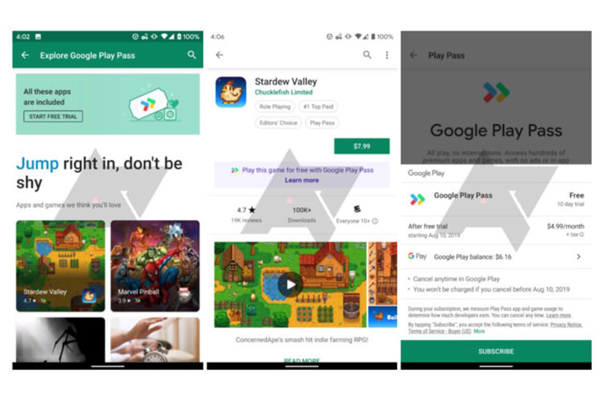 گوگل پلی پس