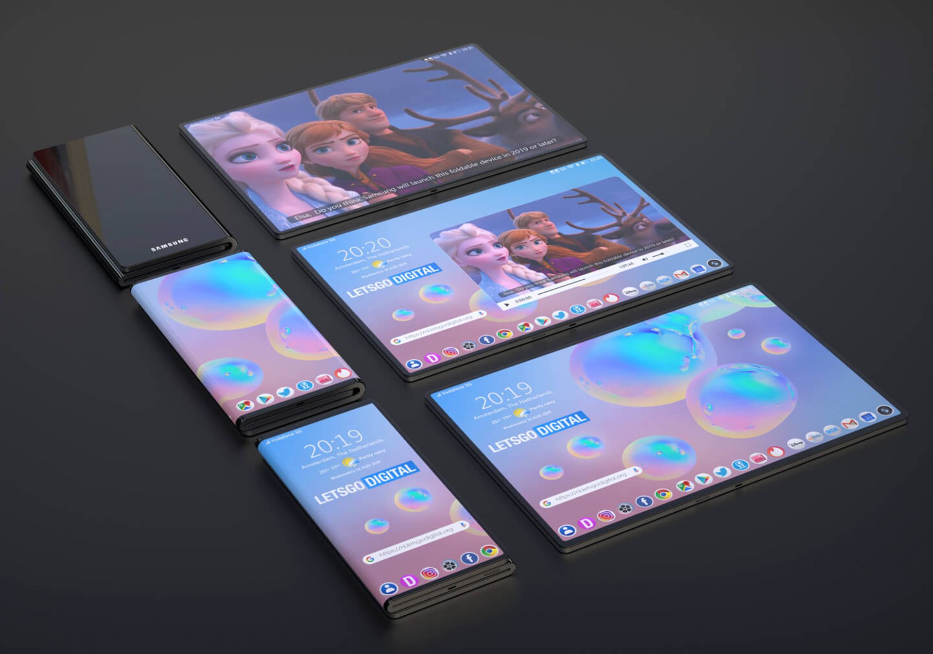 گوشی تاشدنی سامسونگ