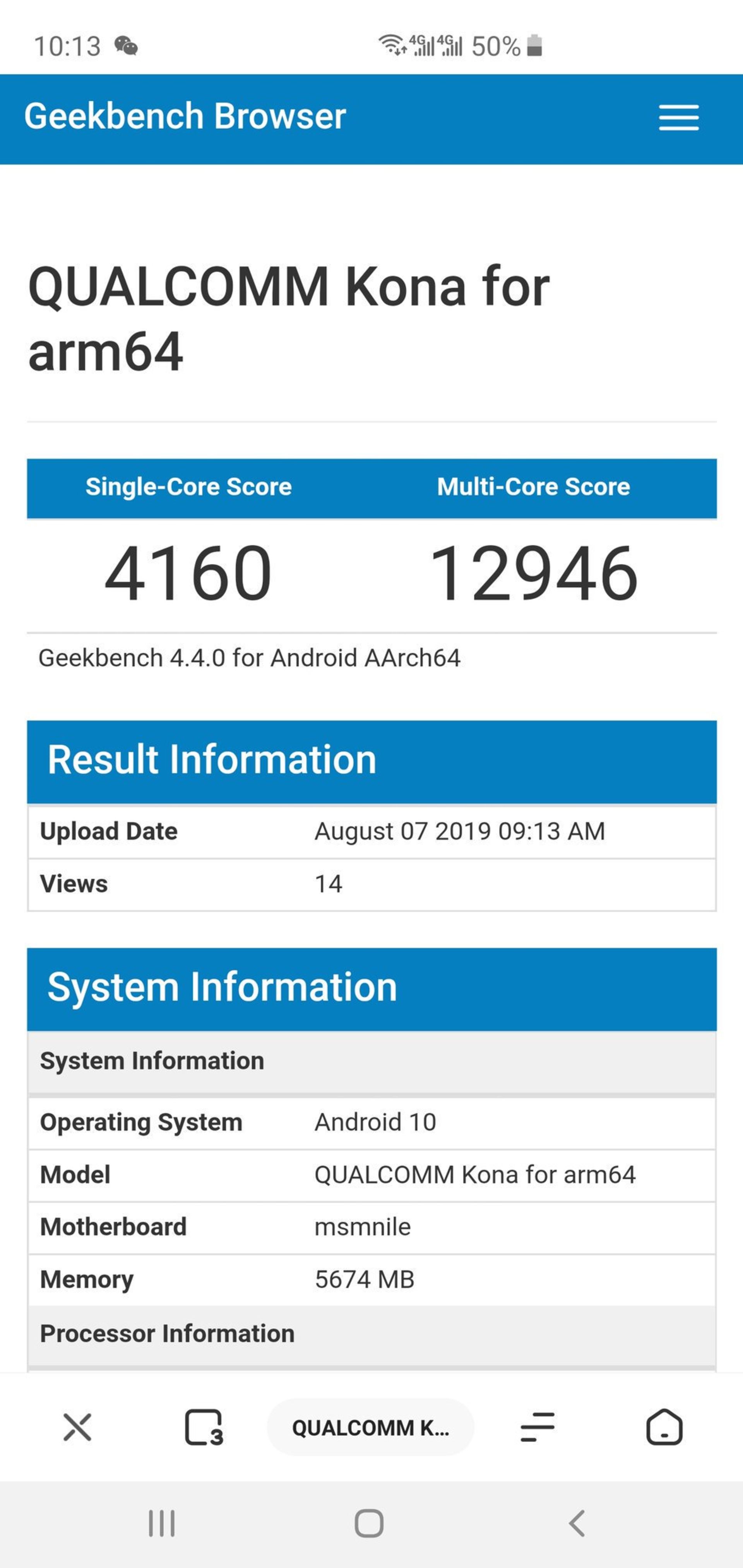 Snapdragon 865 GeekBench