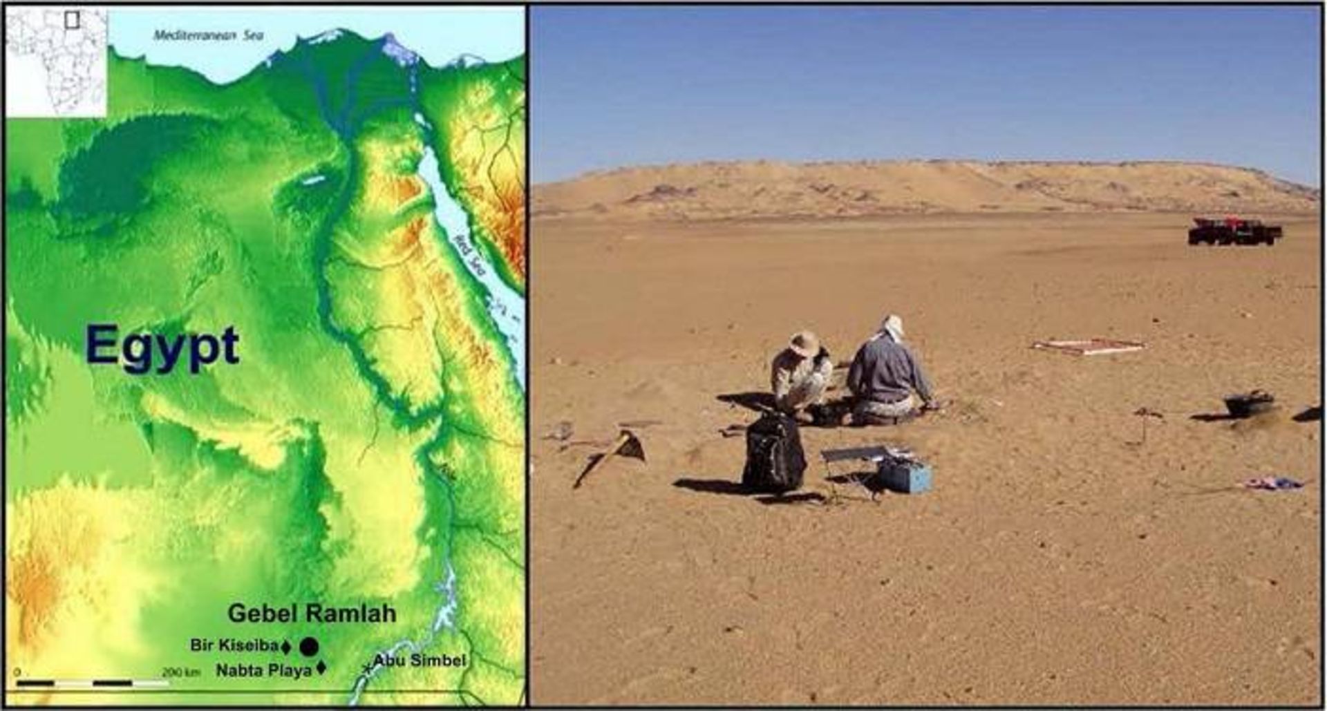 سایت حفاری در مصر