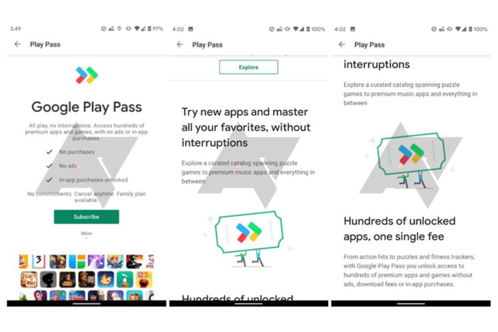 گوگل پلی پس